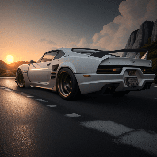 AI generated: Photo of a ultra realistic for capri car, dramatic light, pale sunrise, cinematic lighting, battered...