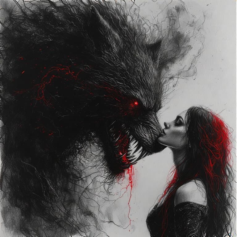 AI generated: The Rougarou: A extreme nightmare version, highly detailed, advanced 3D techniques, distorted featur...