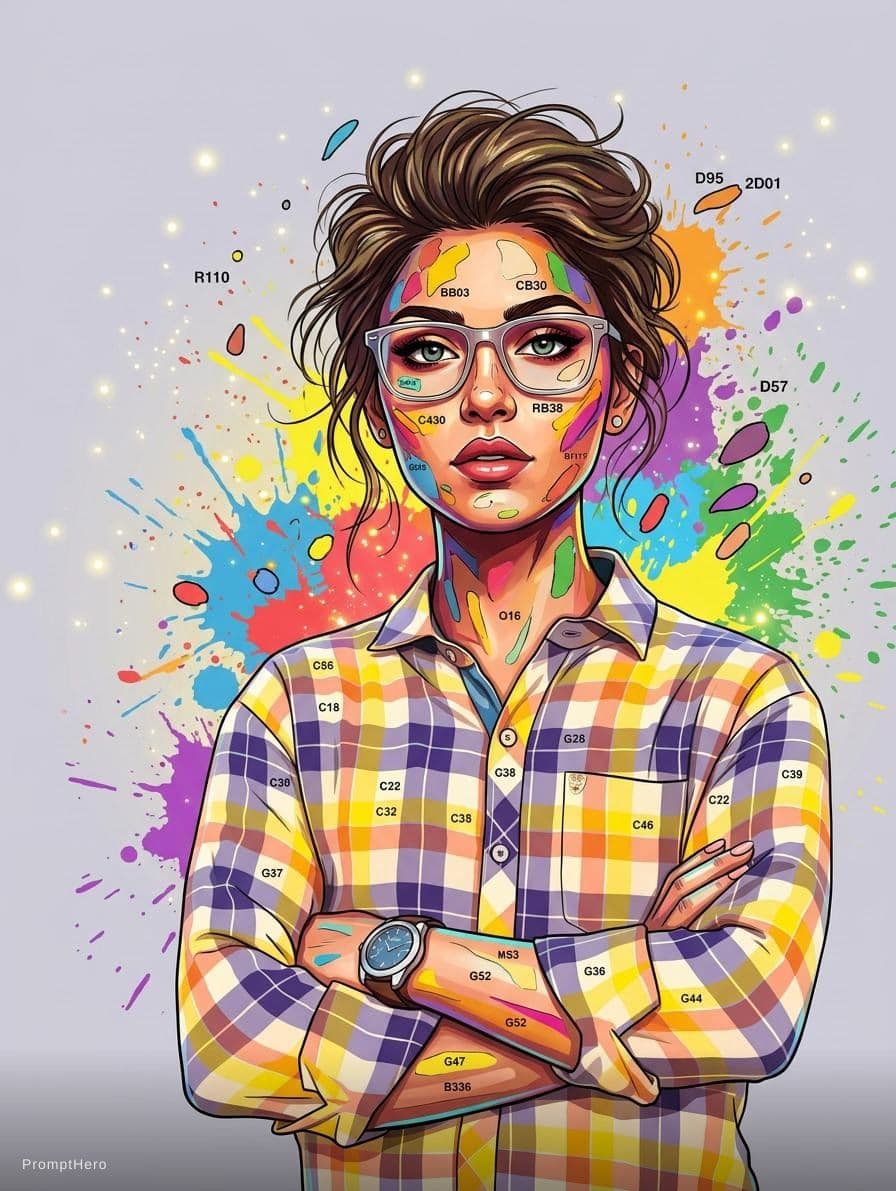 AI generated: (masterpiece), (best quality), (ultra detailed),(disheveled hair),(illustration), (1girl), (Fashiona...
