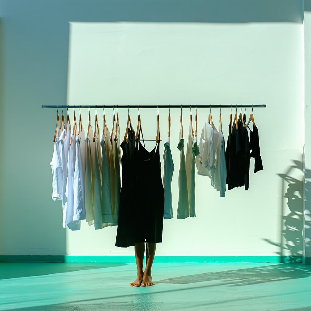 AI generated: Lift The clothes 