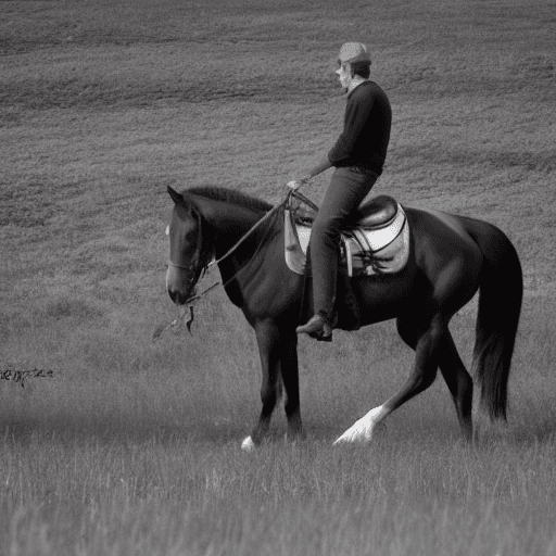 AI generated: Horse carrying a camera