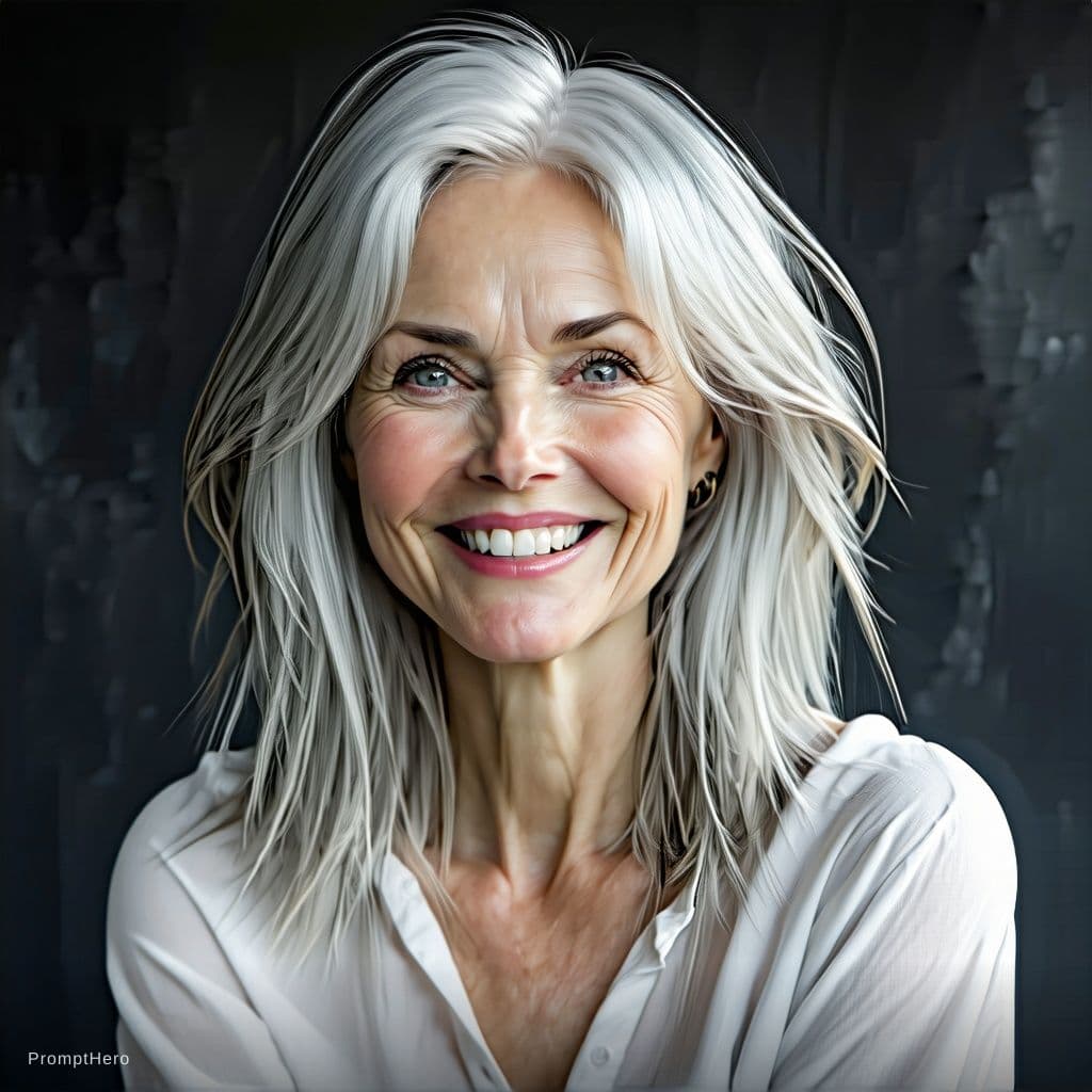 AI generated: little, tiny skinny breasts boops in tiny bra, high-resolution photo of a silver blonde-,loose blond...