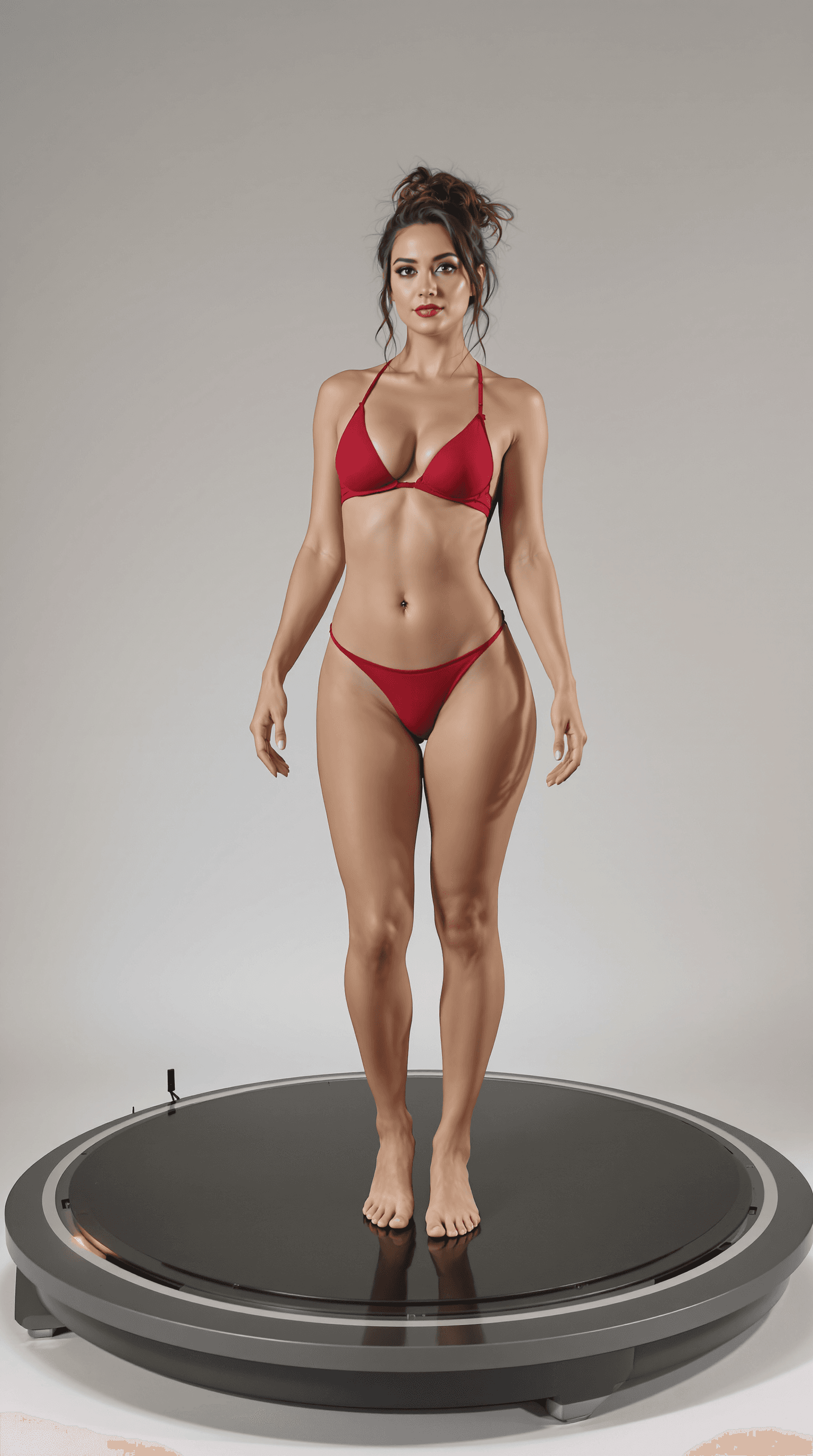 AI generated: "A hyper-realistic, ultra-detailed full-body depiction of a stunning British woman, standing natural...