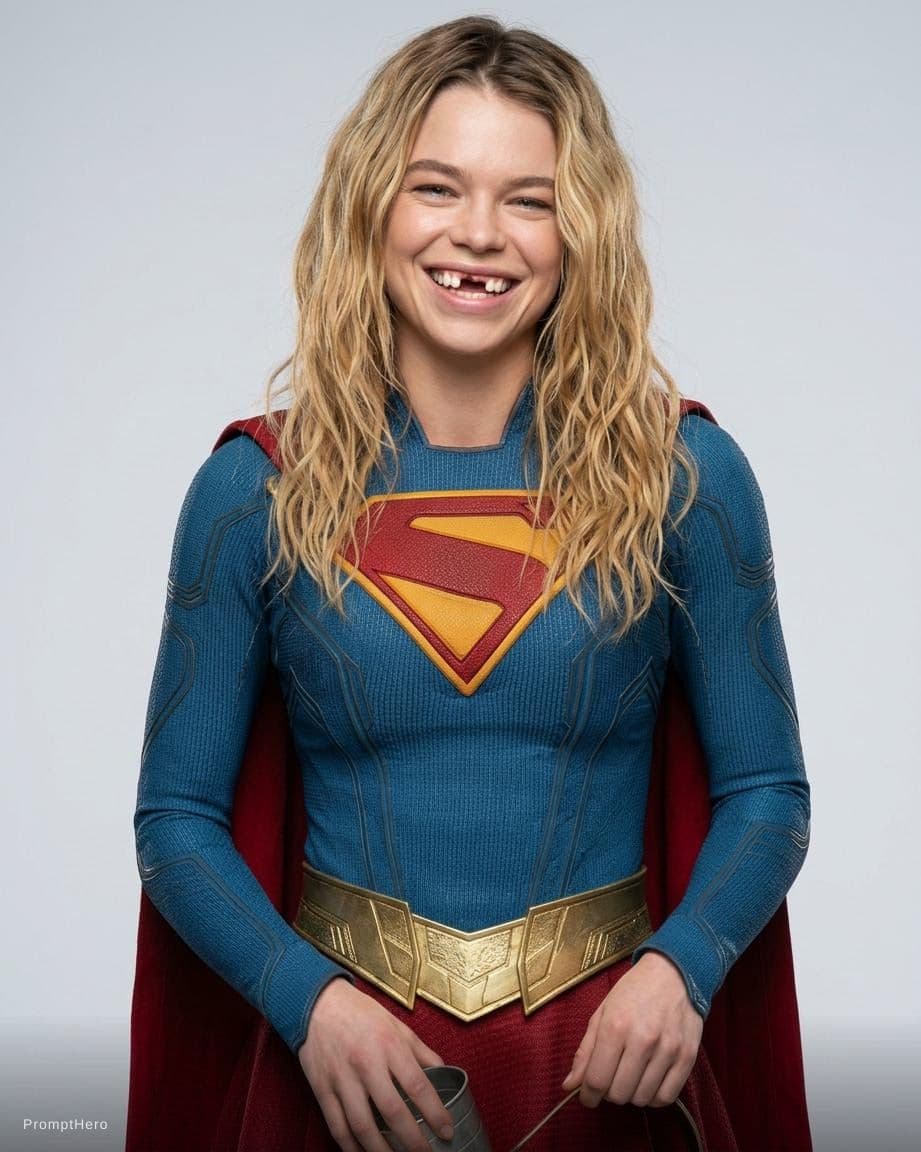 AI generated: Woman smiles to reveal some missing teeth