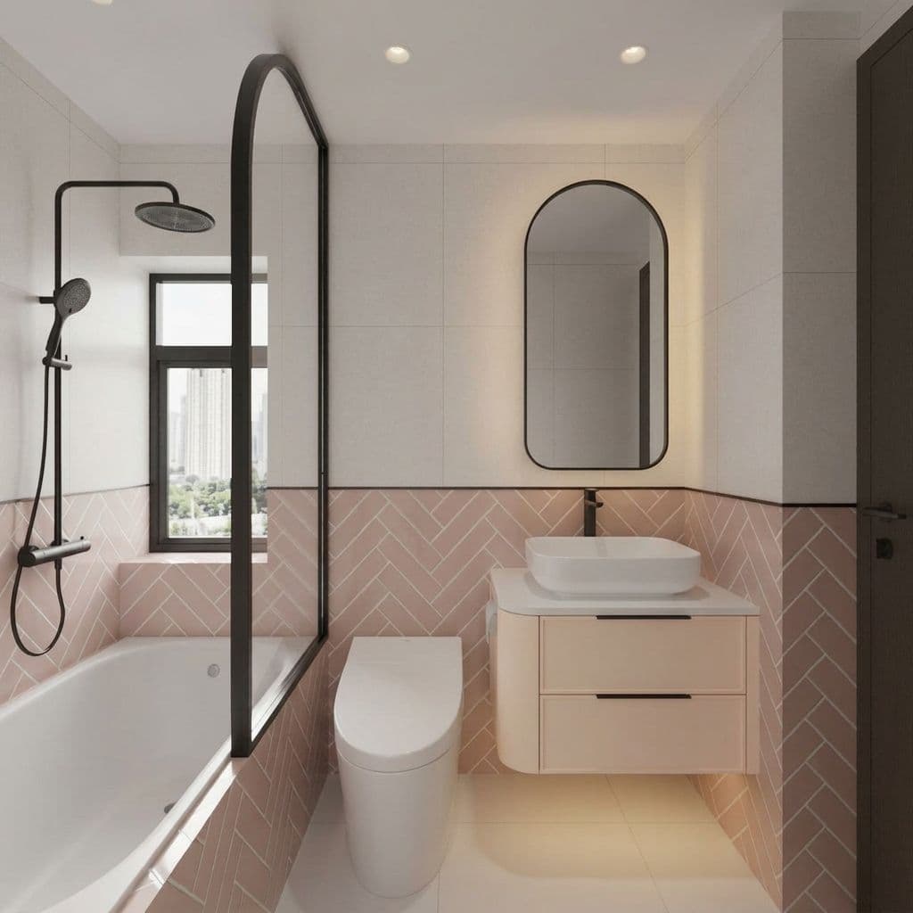 AI generated: change the colour of the cabinet to pantone 12-1107
