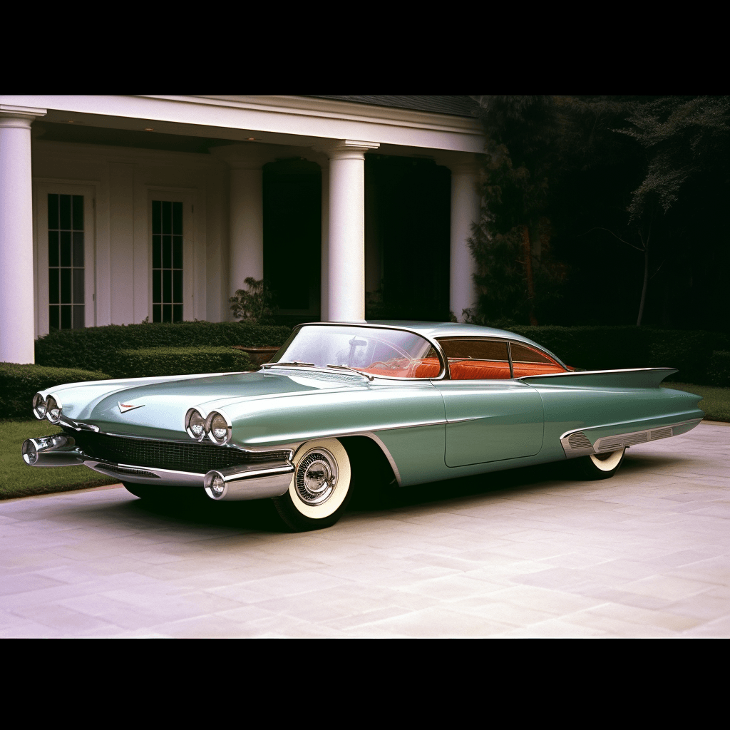 AI generated:  concept car, 1957