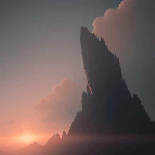 AI generated: Photo of a ultra realistic, dramatic light, pale sunrise, cinematic lighting, battered, low angle, t...