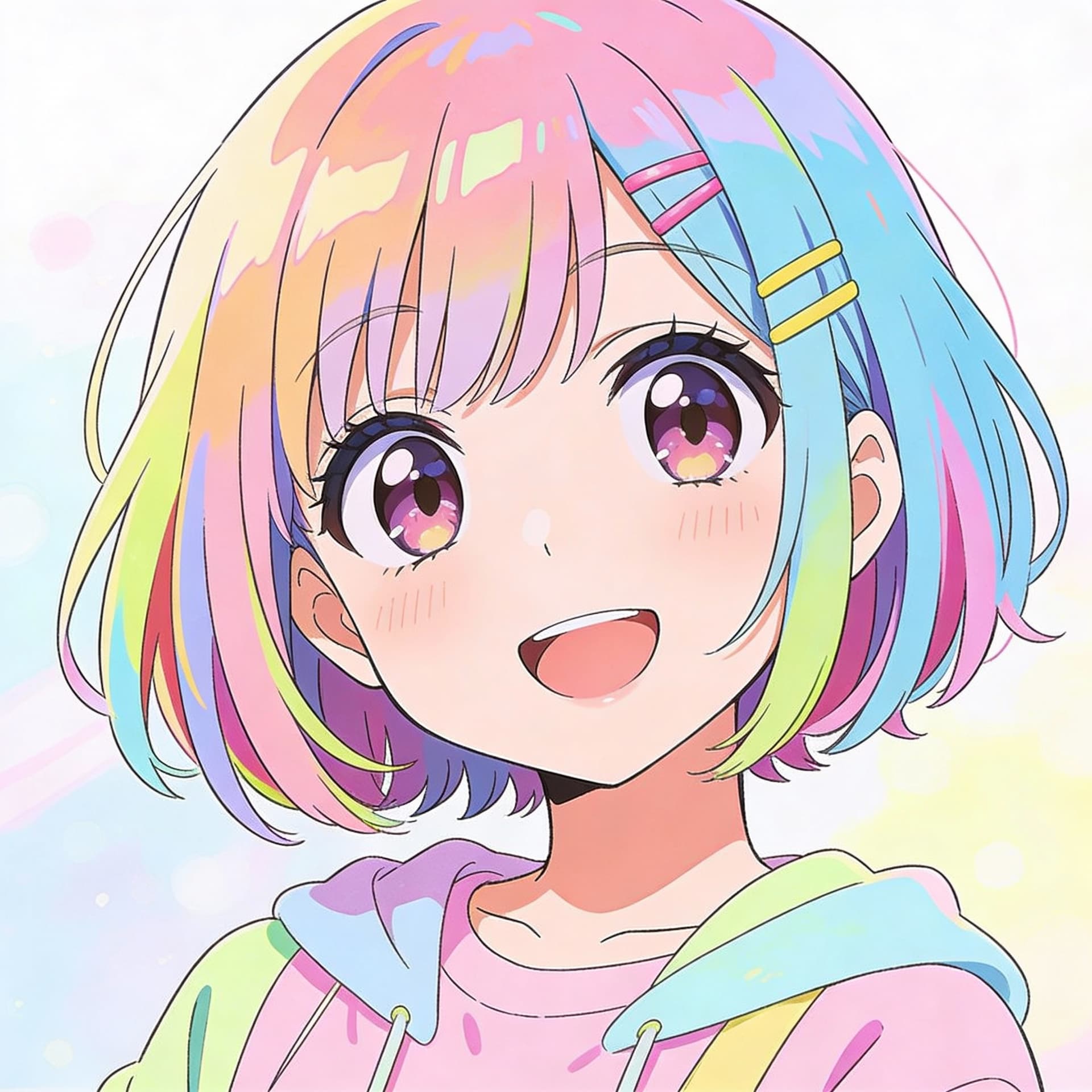 AI generated: 23 years "Anime-style drawing of Enid Sinclair from 'Wednesday' in the style of K-on. Short, colorfu...