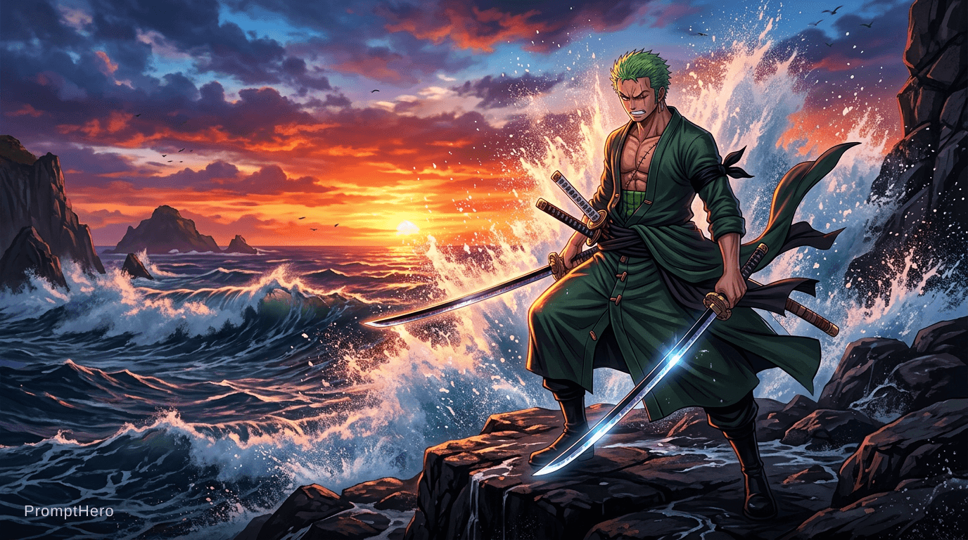 AI generated: Zoro of onepiece