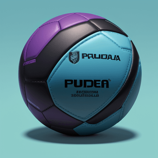 AI generated: Photo of a ultra realistic a soccer ball 8.65 pulgadas (22 cm) y una circunferencia de 27-28 pulgada...