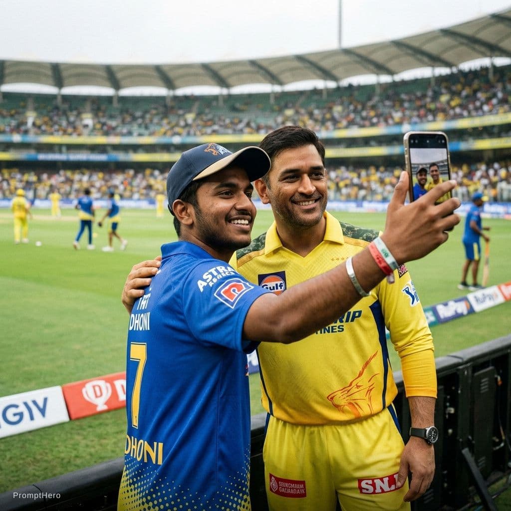 AI generated: Add dhoni with me