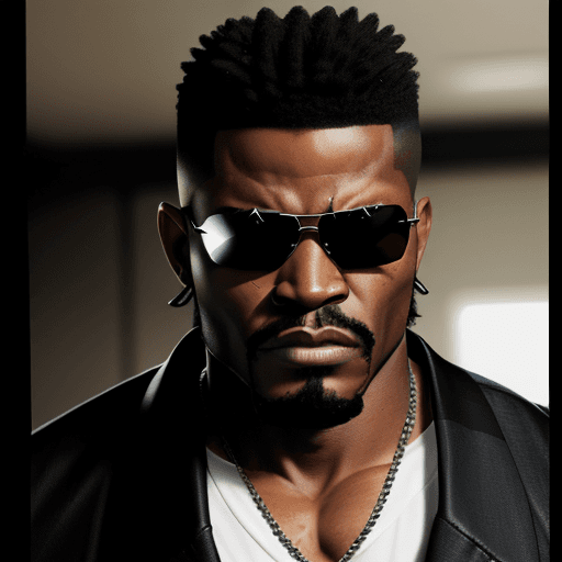 AI generated: a freaking baddass black guy