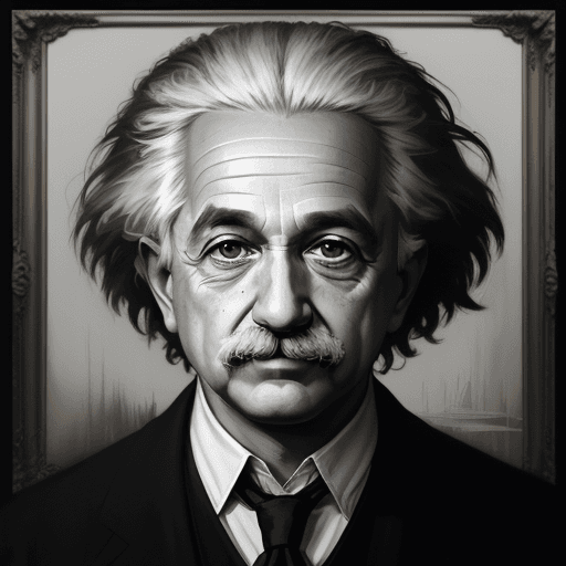 AI generated: (masterpiece), fantastic, artistic, style portrait of albert einstein, (perfect composition:1.4), as...