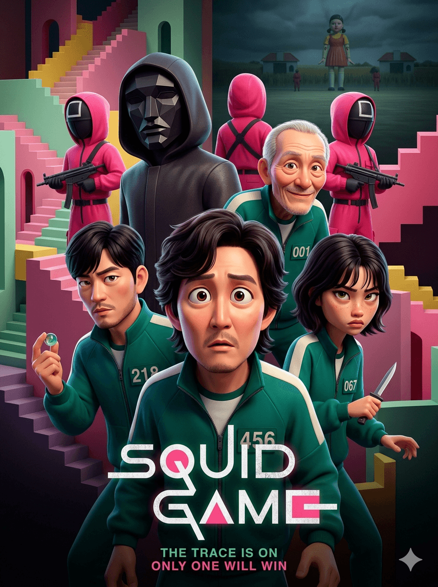 AI generated: Pixar 3D CGI animated movie poster style, ensemble cast featuring the most iconic and recognizable c...