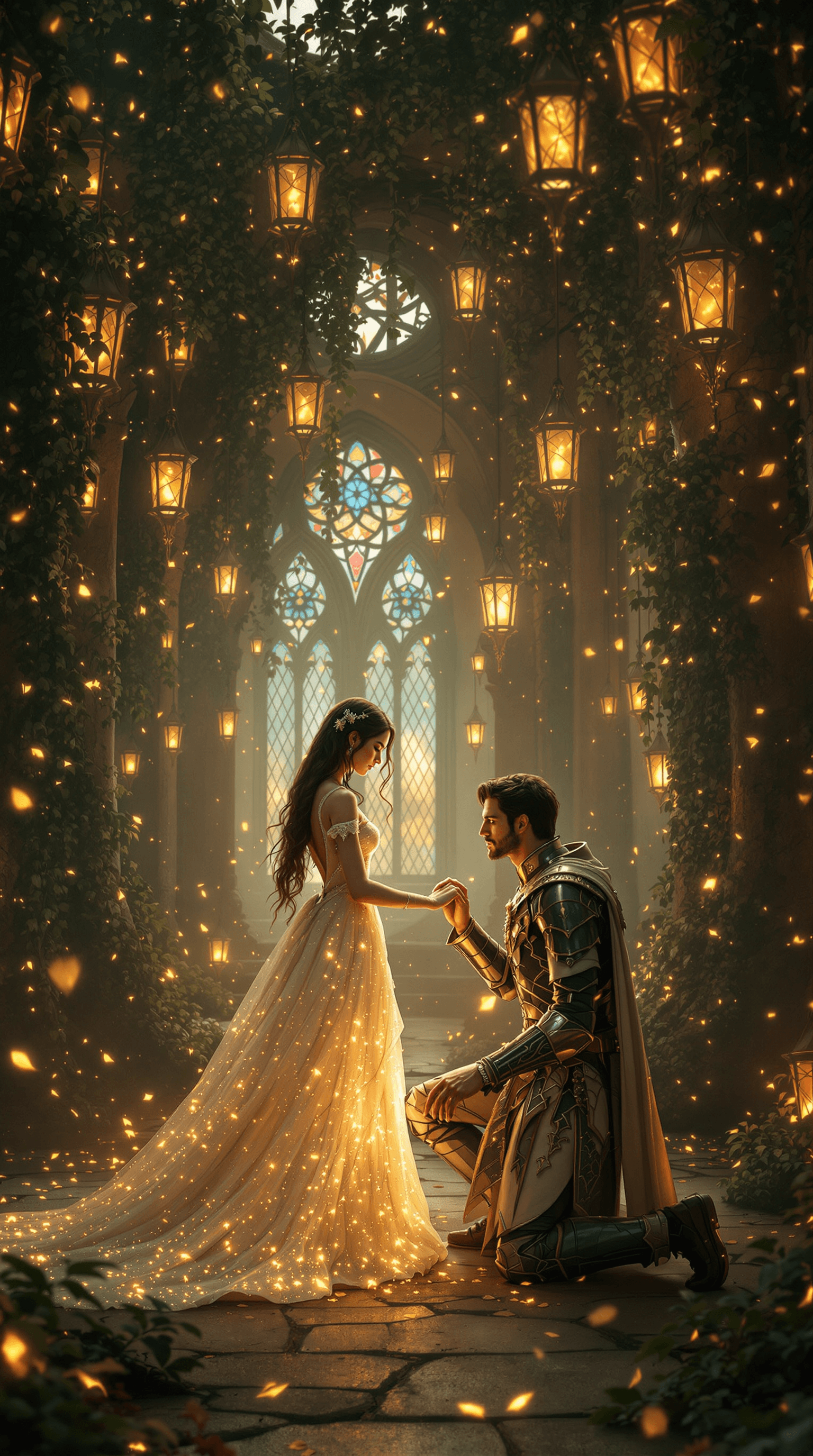 AI generated: Under the **enchanting glow of a thousand flickering lanterns**, a **timeless love story reaches its...