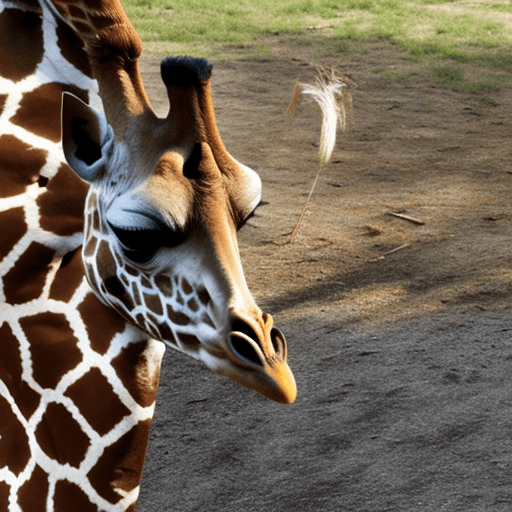 AI generated: gay giraffe sucking on giraffe cock lips around dick
