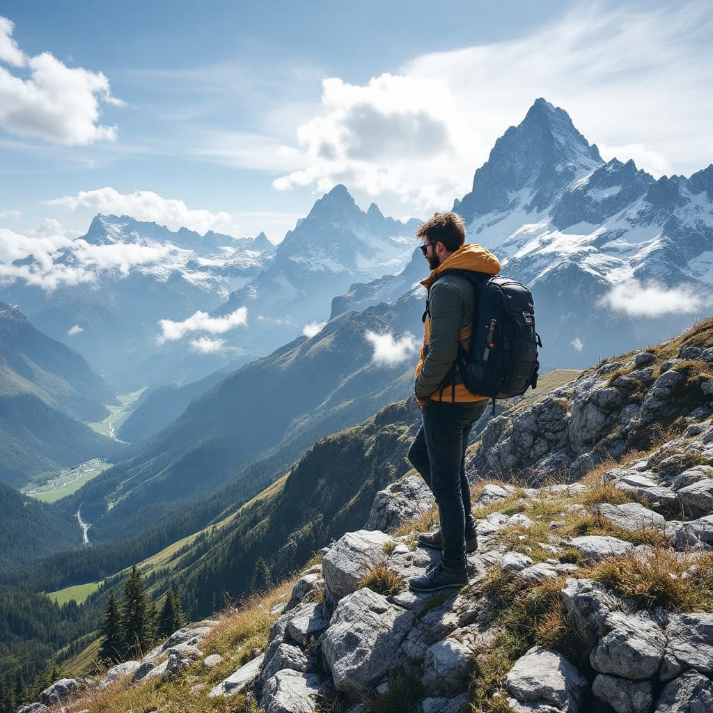 AI generated: steirischer mensch, cooler typ, instagram tauglich, auf der ebnerealm, mehr ebneralm
