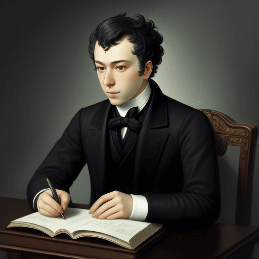AI generated: writer Alexander Sergeevich Pushkin