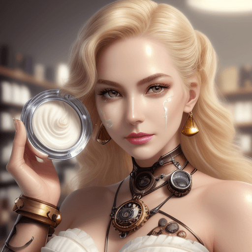 AI generated: Face serum, cosmetics, face cream, highly detalied, steampunk, oktane render, studio lighting, face ...
