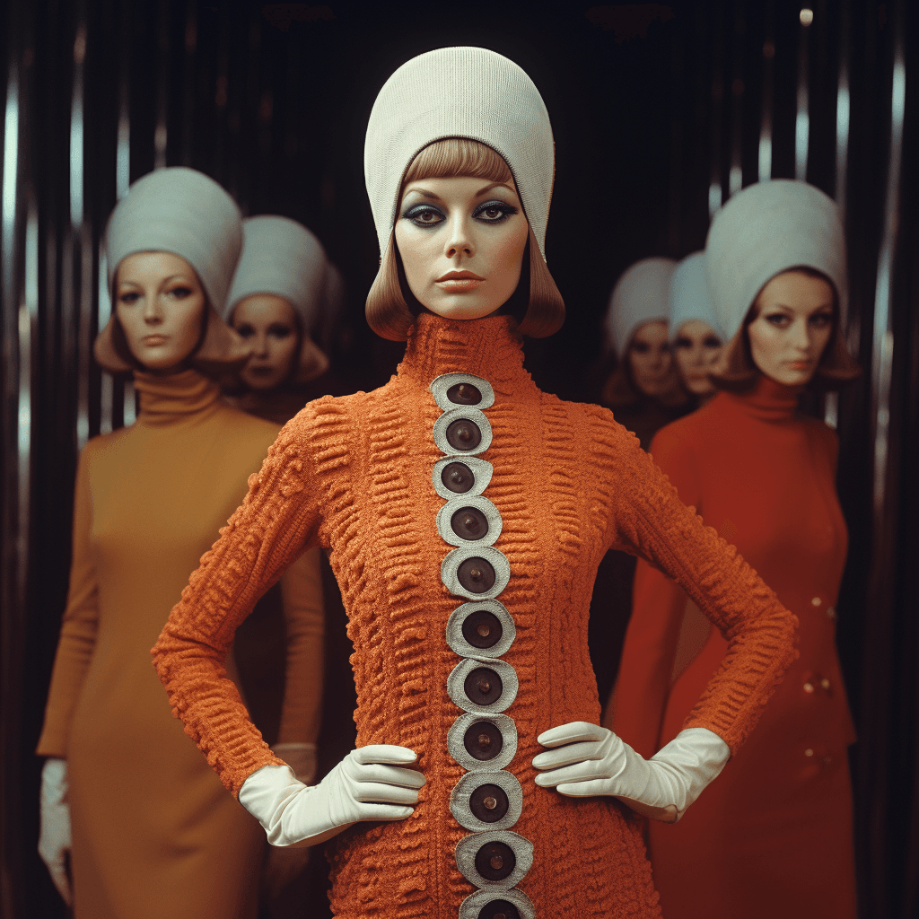 AI generated: high fashion, vogue, 1967