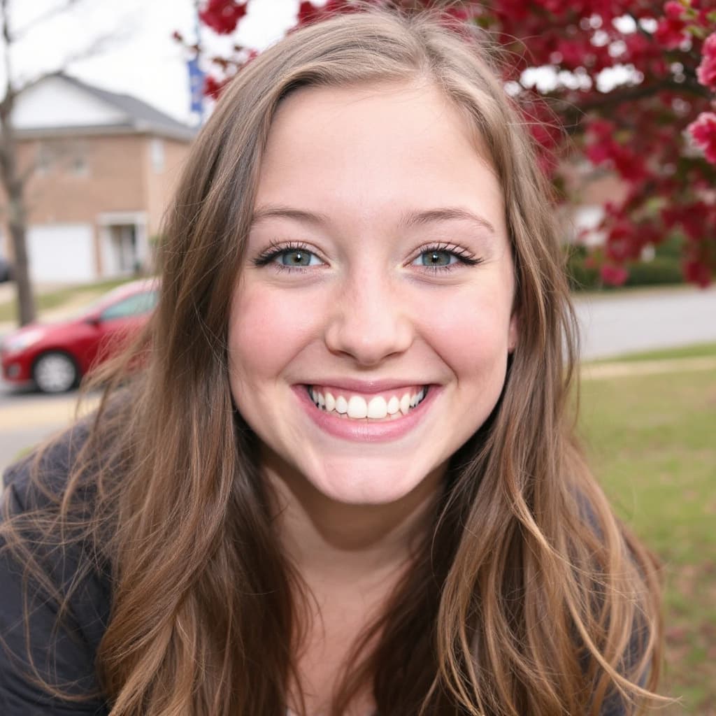 AI generated: High school final year teen girl