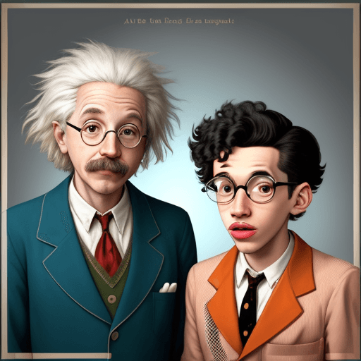 AI generated: Joe Hawley anda Neil Cicierega meets Albert Einstein 