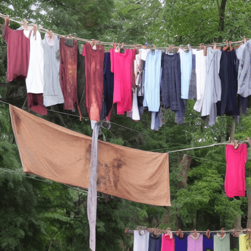 AI generated: humanity skin hang in clotheslines
