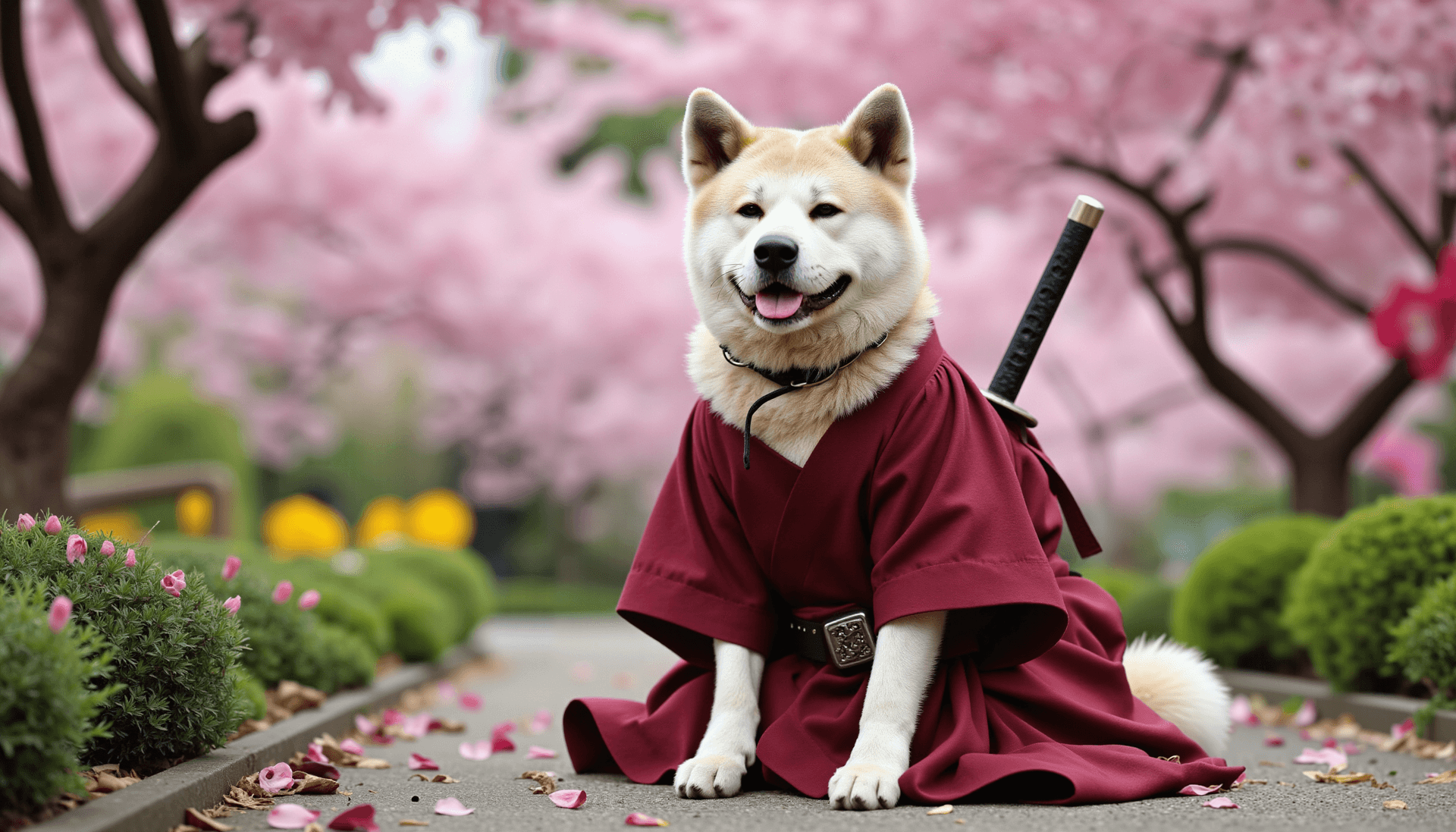 Yujin & Liz | Akita inu dog, siamese cat