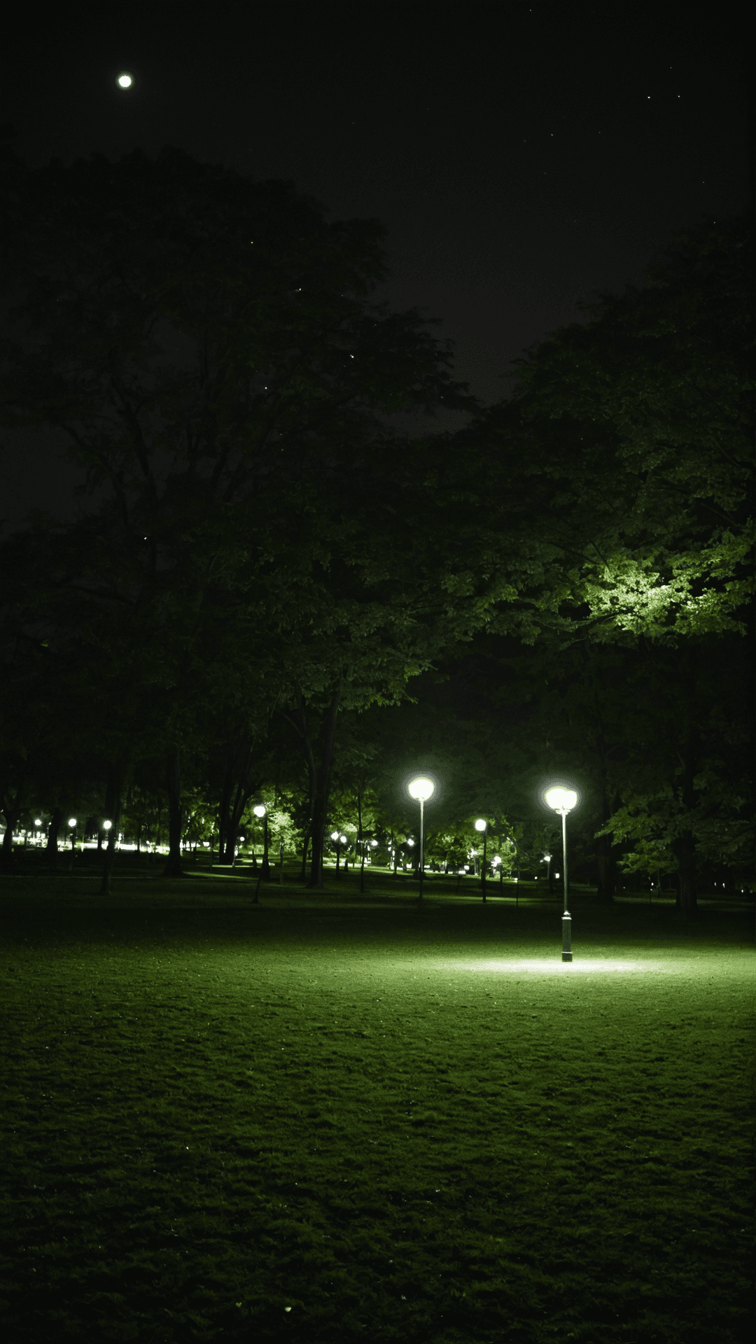 AI generated: park at night
