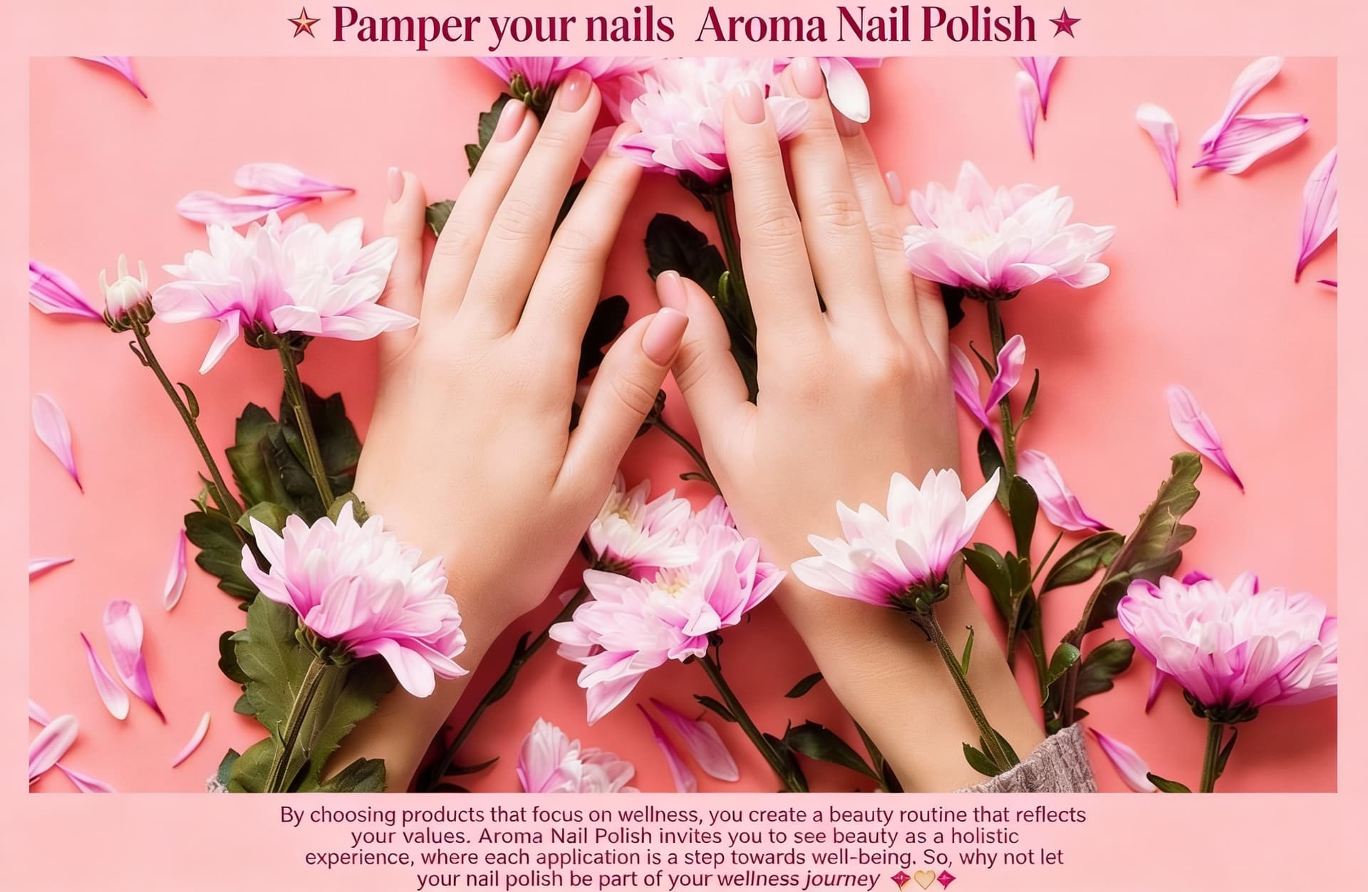 AI generated: ✨ Pamper your nails   Aroma Nail Polish ✨ 