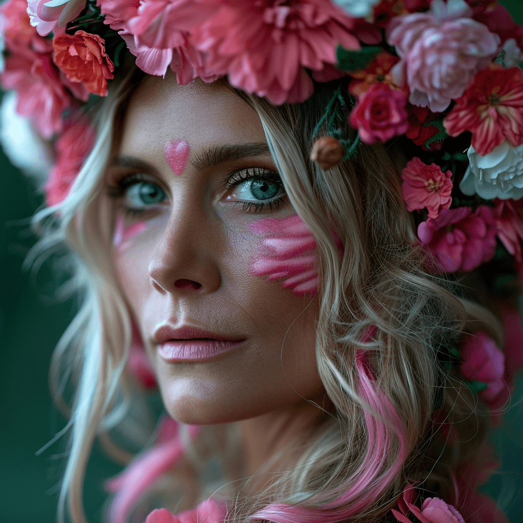 AI generated: Heidi Klum hello kitty --s 250 --v 6.0