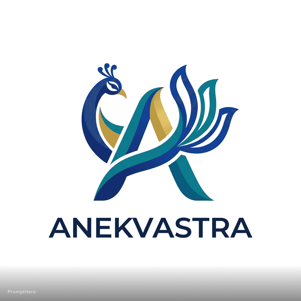 AI generated: An ecommerce clothing platform by name of ANEKVASTRA. Create a jaw dropping creative logo representi...