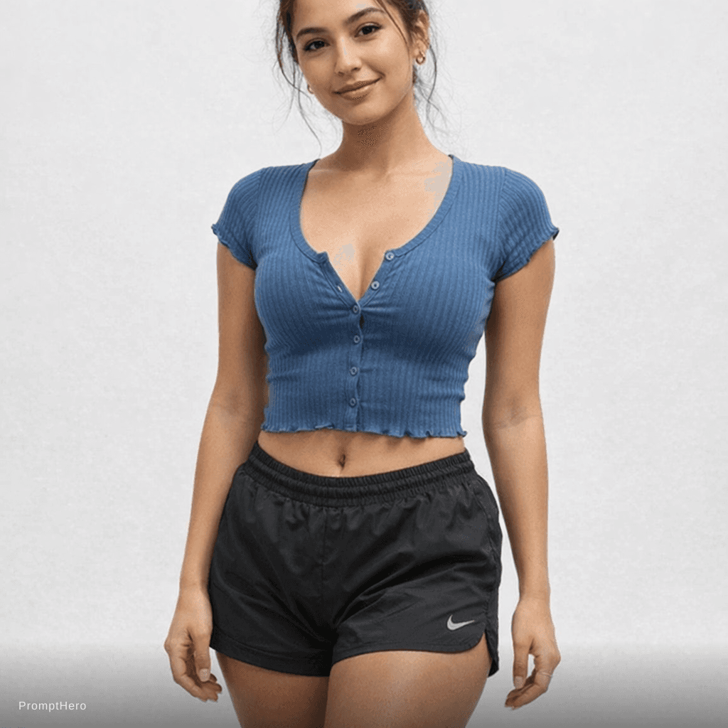 AI generated: Change her outfit 