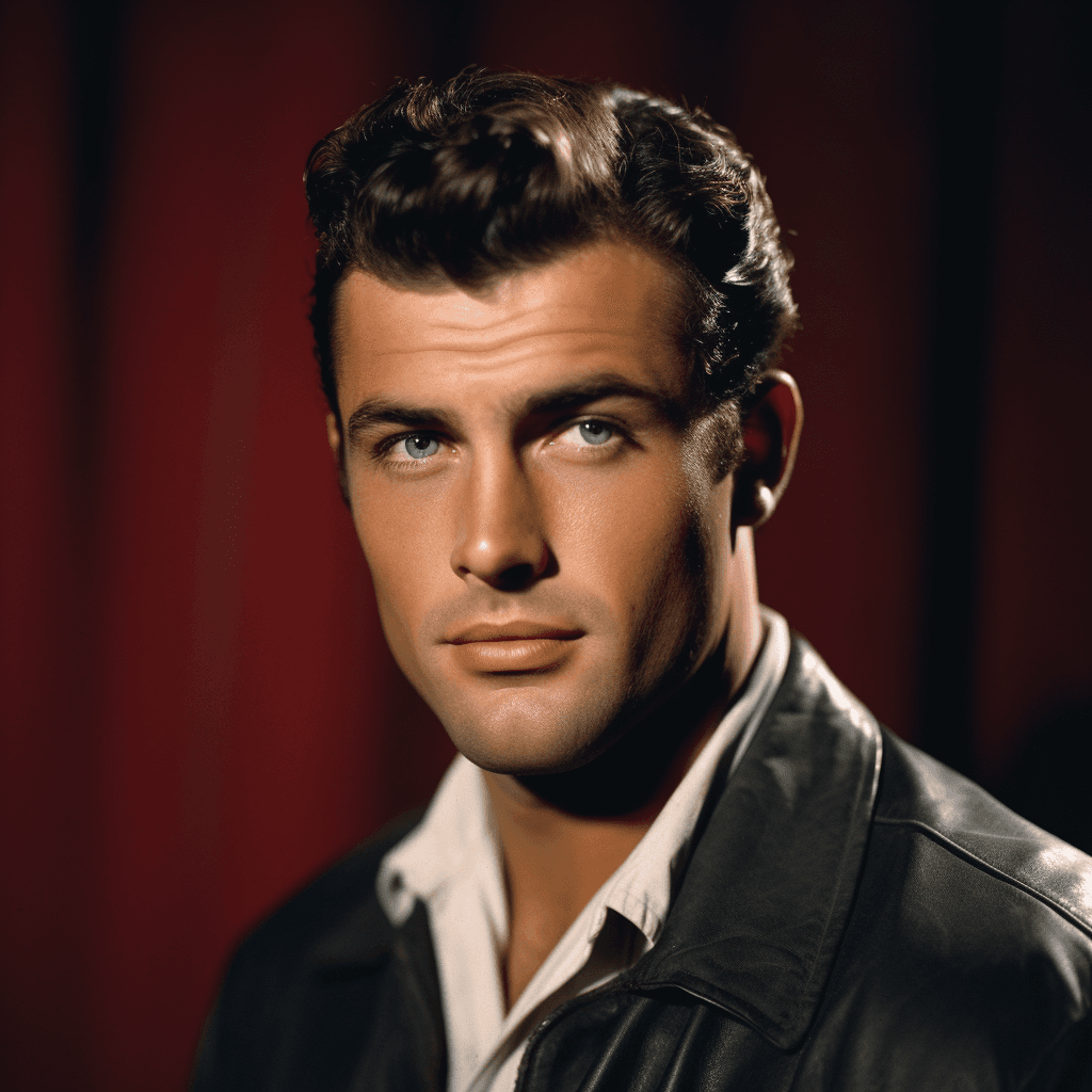 AI generated:  hollywood, black wavy hair, muscular, standing, wearing a stetson, perfect eyes, perfect face, colo...