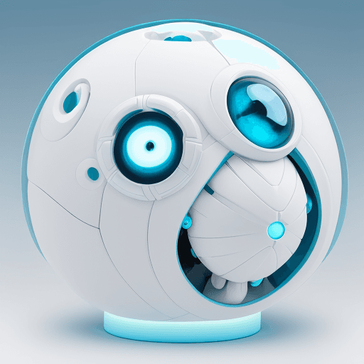 AI generated: **External Design**

- Head: Harmonious design with semi-spherical sky blue dome and white base
- Fa...