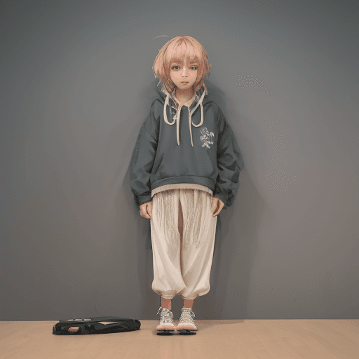 AI generated: Anime: [Character: A cute and kawaii anime-style character with white skin, bright green eyes, and d...