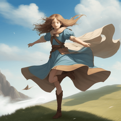 AI generated: gust of wind fantasy