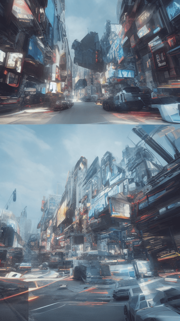 AI generated: create a scene for possible word war 3 but take into consideration technological development. octane...