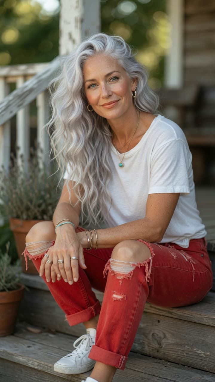AI generated: Ultra-realistic National Geographic level portrait photograph of a beautiful mature woman with strik...