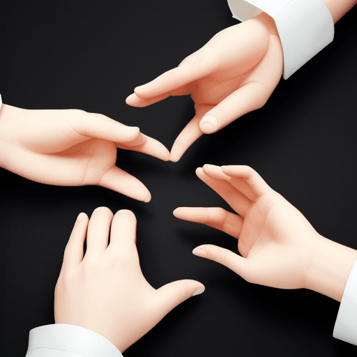 AI generated: the hands waver left and right