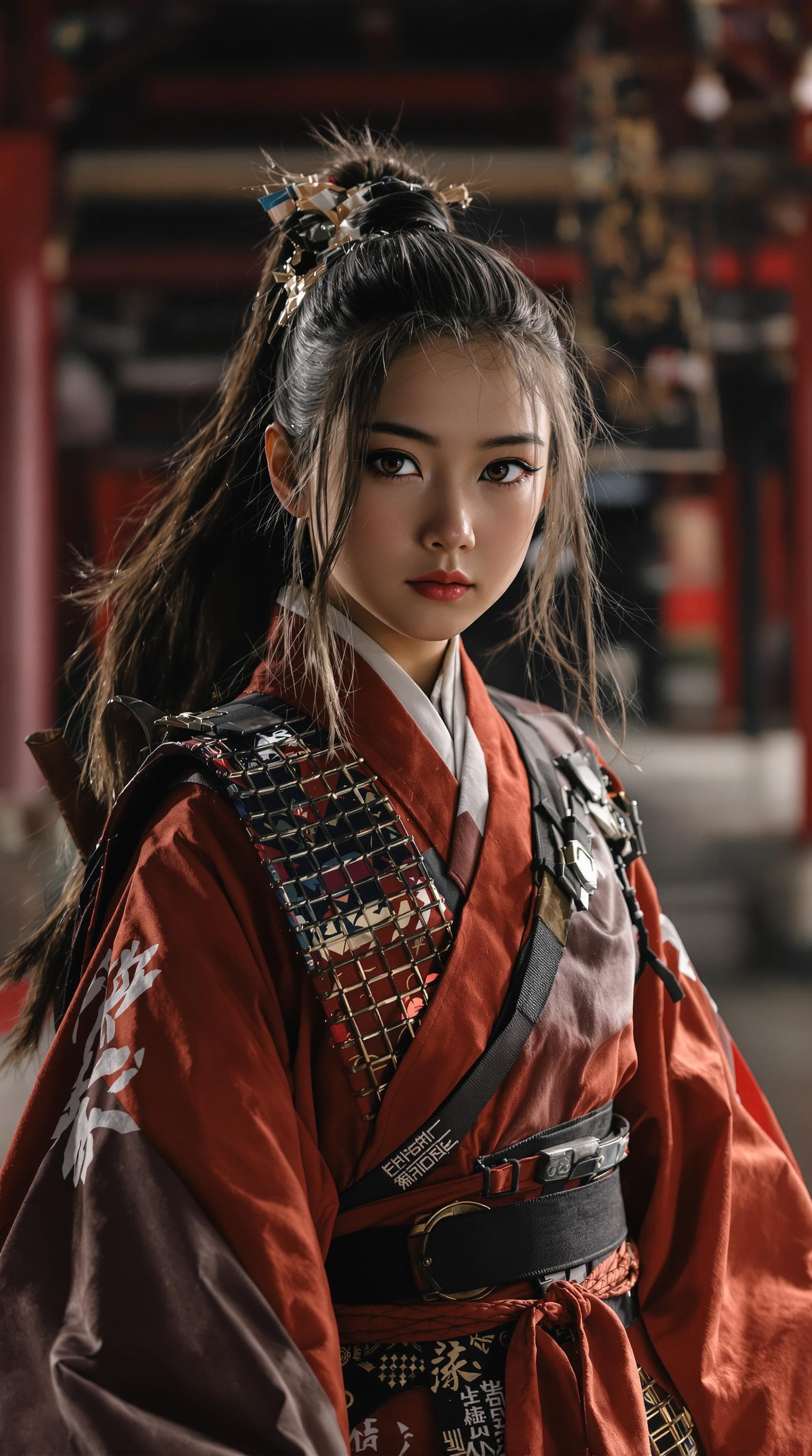 AI generated: a professional photo of a exceptionally the most girl in the world (age 10), (ten year old), Japanes...