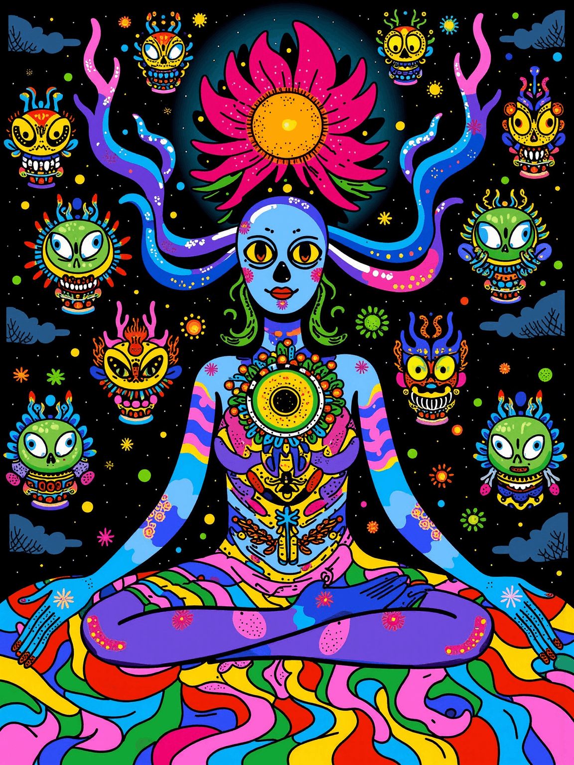 Psychedelic Flat Art - Image 5