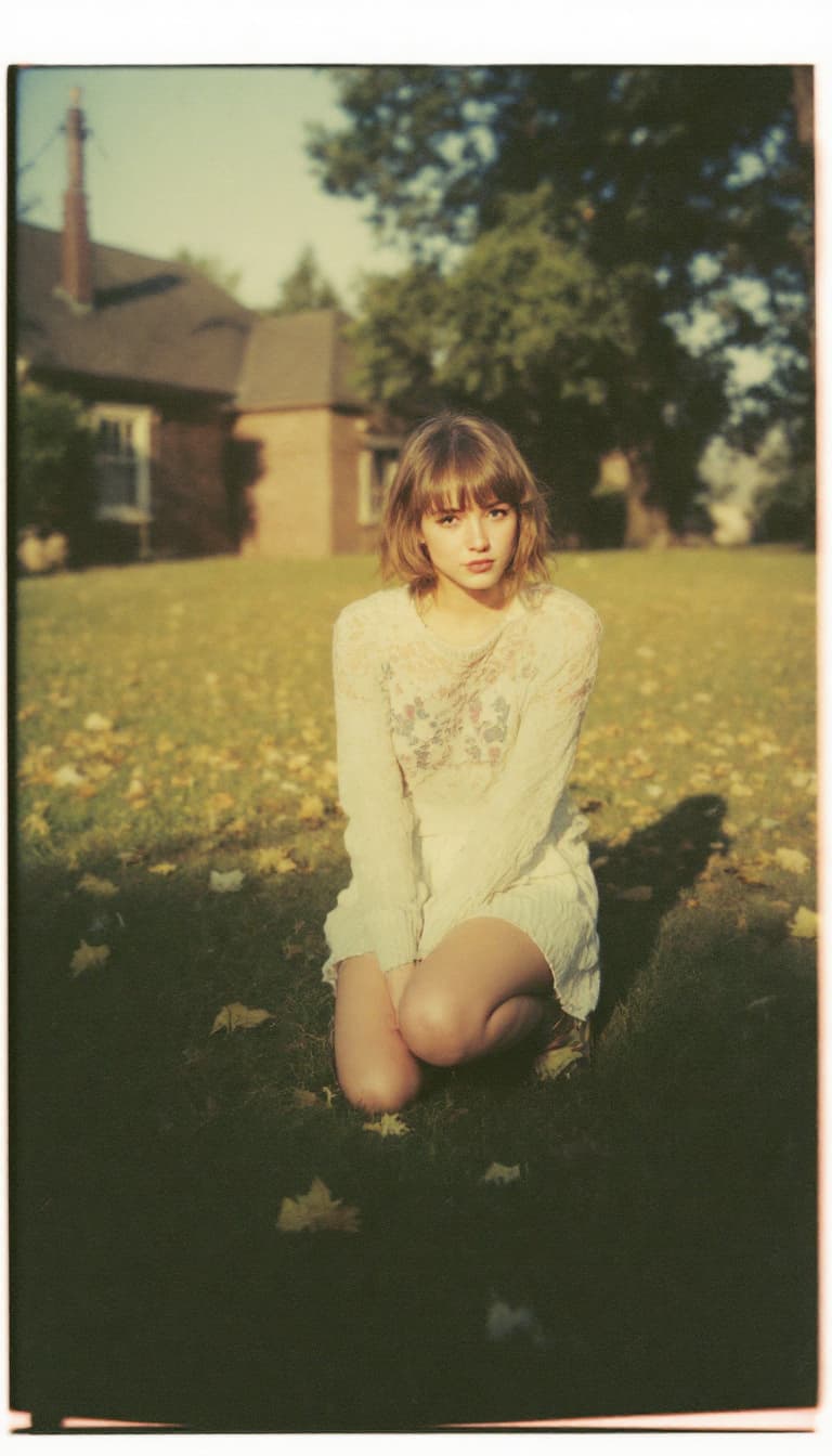 AI generated: Girl, polaroid_24, color polaroid fujifilm