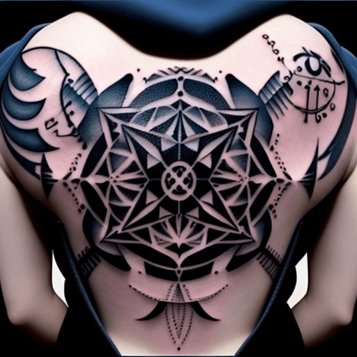 AI generated: cool mathematical tattoo that has to do with partial differential equations
