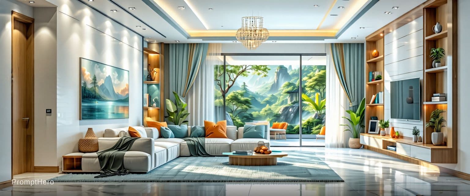 AI generated: Create an ultra photorealistic interior render using the exact same scene, camera angle, composition...