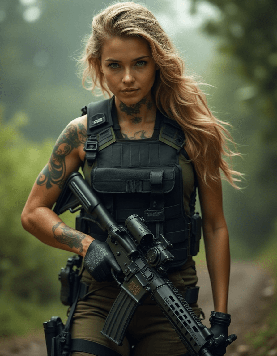 AI generated: RPG - Character, Realistic Action Scene captured with an ARRI ALEXA LF Motion Picture Camera equippe...