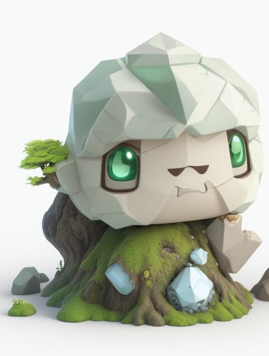 AI generated: ( volumatric lighting , very detail face ,white background)), 3D model , Nendoroid style, Japanese m...