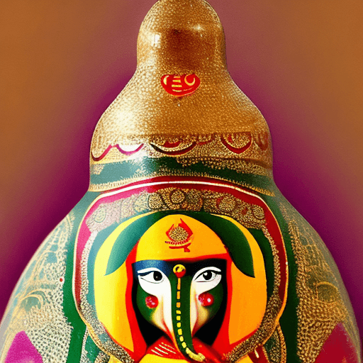 AI generated: (Matryoshka doll, of Indian god lord Ekadanta Ganesha).