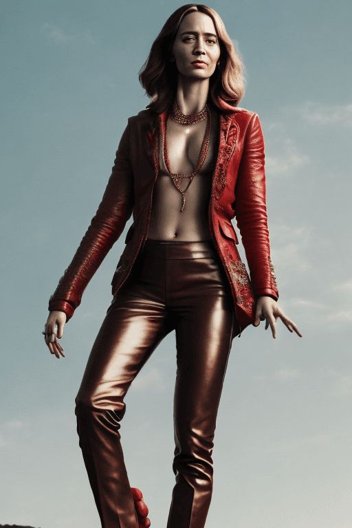 AI generated: emily blunt, nude, wide angle, full body, zoom out, intricate details, ultra detailed face, beautifu...