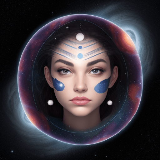 AI generated: face universe